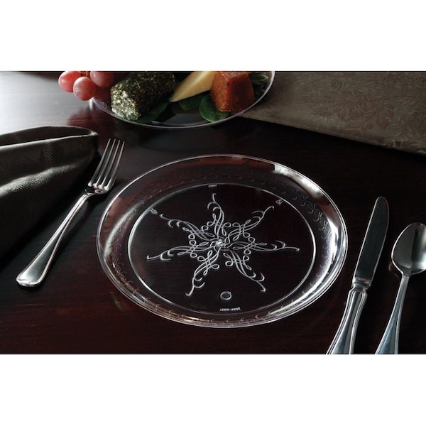 Emi Yoshi Caterers Collections Dinner Plate Clear 9 in. Round, 20PK - EMI-CC009C