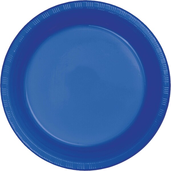 Touch Of Color Cobalt Blue Plastic Dessert Plates, 7", 240PK - 28314711