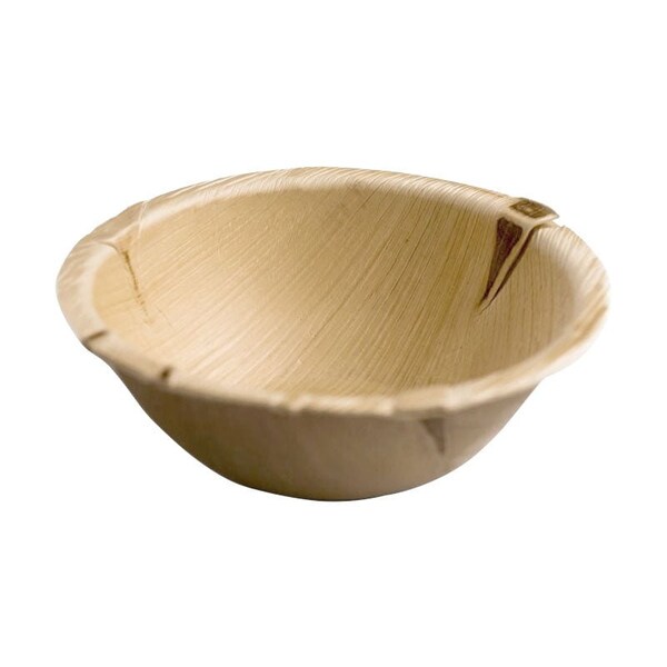 Smarty Had A Party 6" Round Palm Leaf Eco Friendly Disposable Soup Bowls (100 Bowls), 100PK - 46765R-CASE