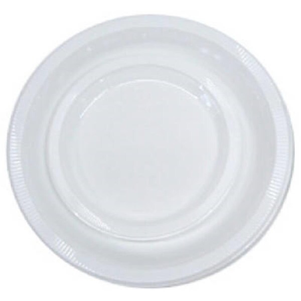 Omg 28000011 7 in. White Plastic Plate, 20PK - OM947400