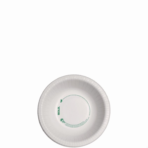Solo Compostable Paper Dinnerware, ProPlanet Seal, Bowl, 12 oz, White, 1000PK - HB12-PLANET