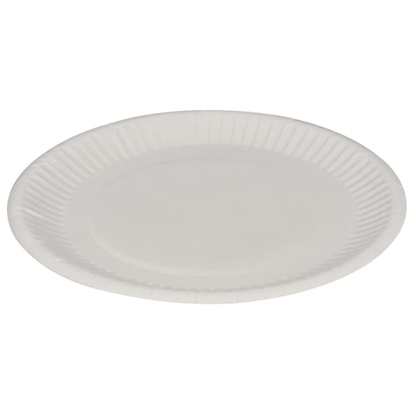 Abena Plates, Round, Clay-Coated Paper, 7 Inch, Paper-Plate Design, Eco-Friendly - 5630