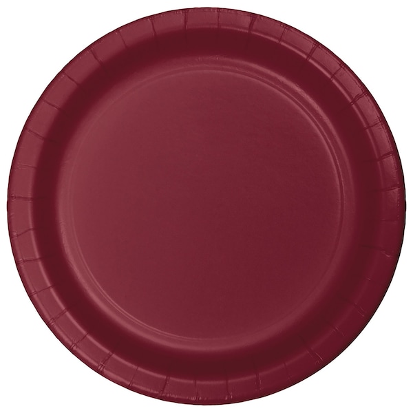 Touch Of Color 7" Burgundy Red Dessert Plates 240 PK - 793122B