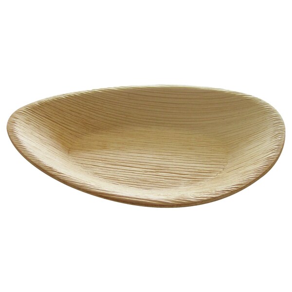 Abena Plates, Oval, Eco-Friendly Palm Leaves, Small - 6.7" x 4.5" Raaga Plate - 132386