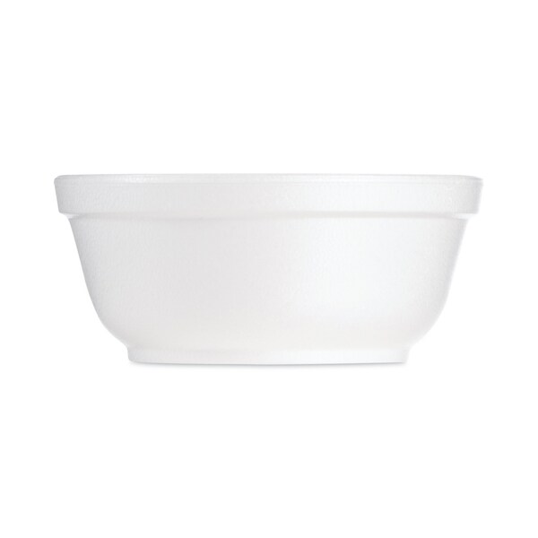 Dart Foam Bowls, 8 Ounces, White, Round, PK1000 - 8B20