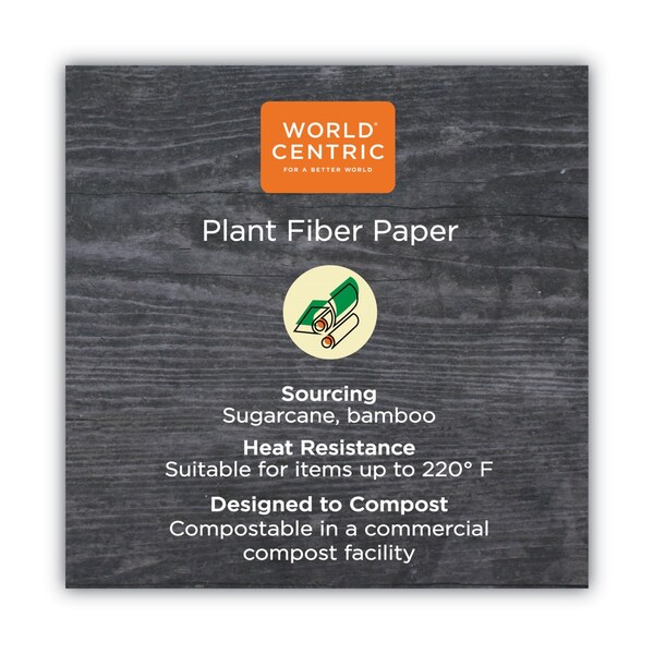 World Centric No Tree Paper Bowls, 24 oz, 4.4" Diameter x 4.5"h, Natural, Sugarcane, PK500, 500PK - BO-SU-24