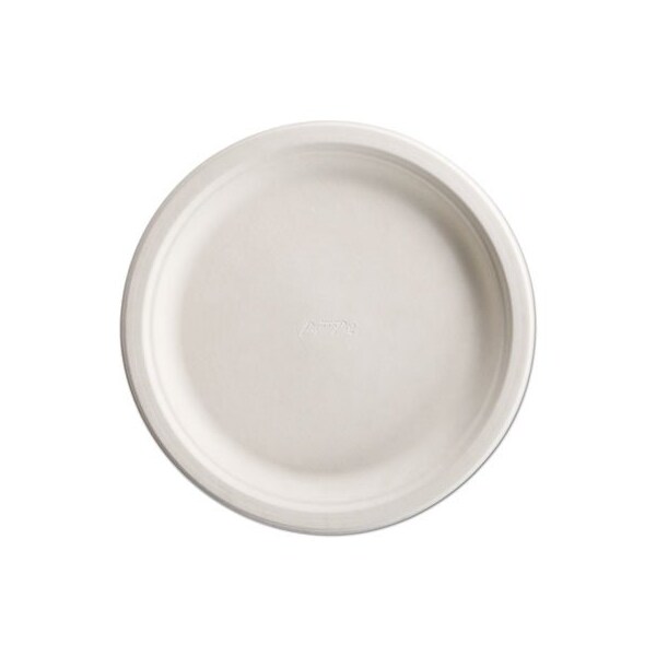 Huhtamaki Chinet, Paperpro Naturals Fiber Dinnerware, Plate, 10 1/2in Round Natural, 125PK - 25776