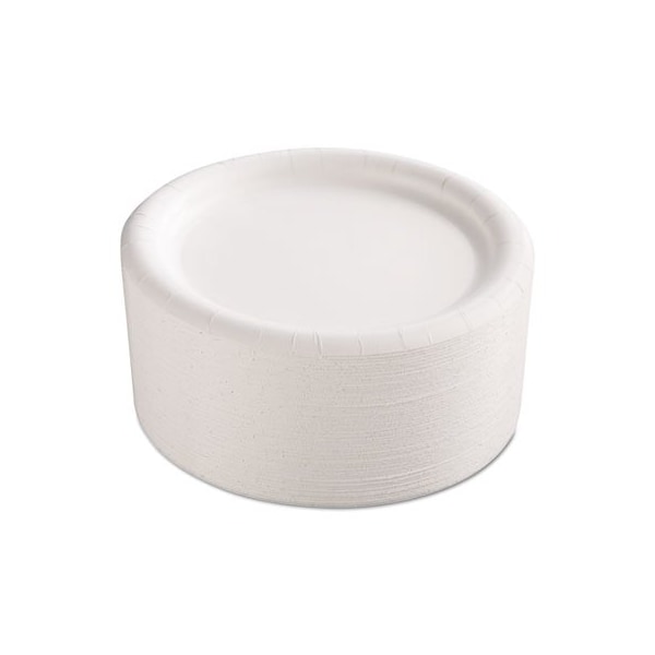 Ajm Packaging AJMPkg, Premium Coated Paper Plates, 9in Dia, White, 4PK - CP9AJCWWH14
