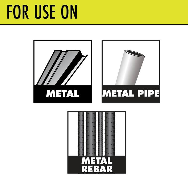 RYOBI 4-1/2 pulgadas Disco de corte de metal (paquete de 3) - A01302