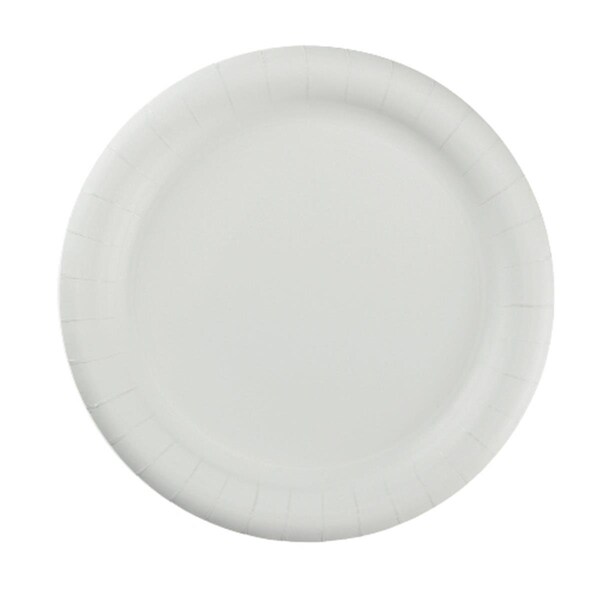 Omg 9 in. Premium Coated Paper Plate White, 4PK - OM2426084