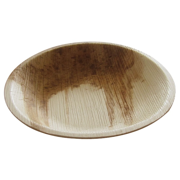 Abena Plates, Round, Eco-Friendly Palm Leaves, Medium - 7" Diameter - 132371