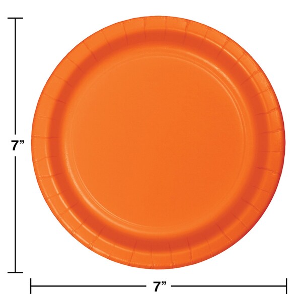 Touch Of Color 7" Sunkissed Orange Dessert Plates 240 PK - 79191B