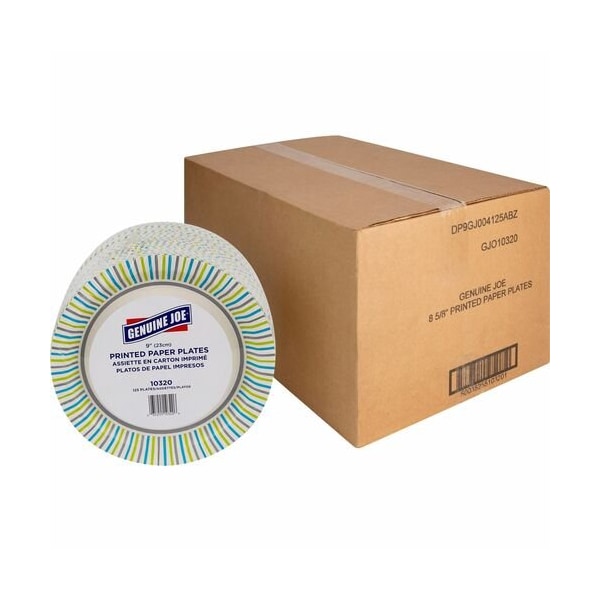 Geniune Joe PLATES, PRINTED, PAPER, 9in, 4PK - GJO10320CT