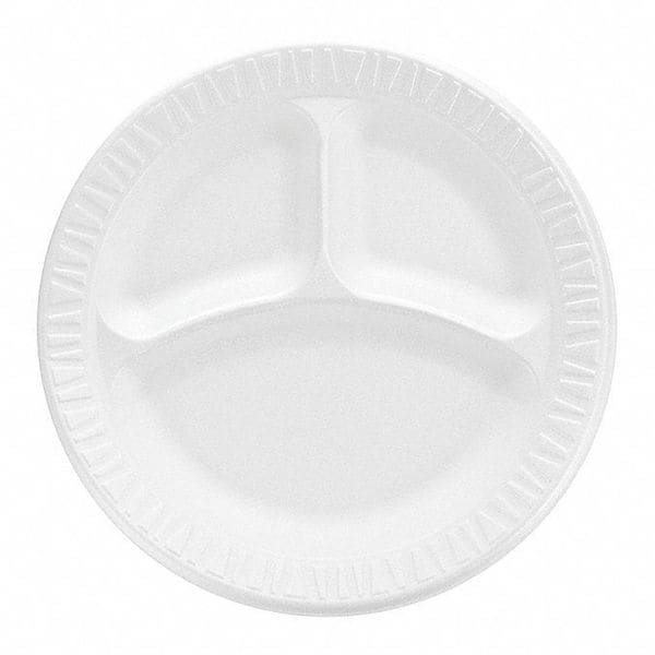 Dart Foam, Plate, Round, 9", White, PK500 - 9CPWC