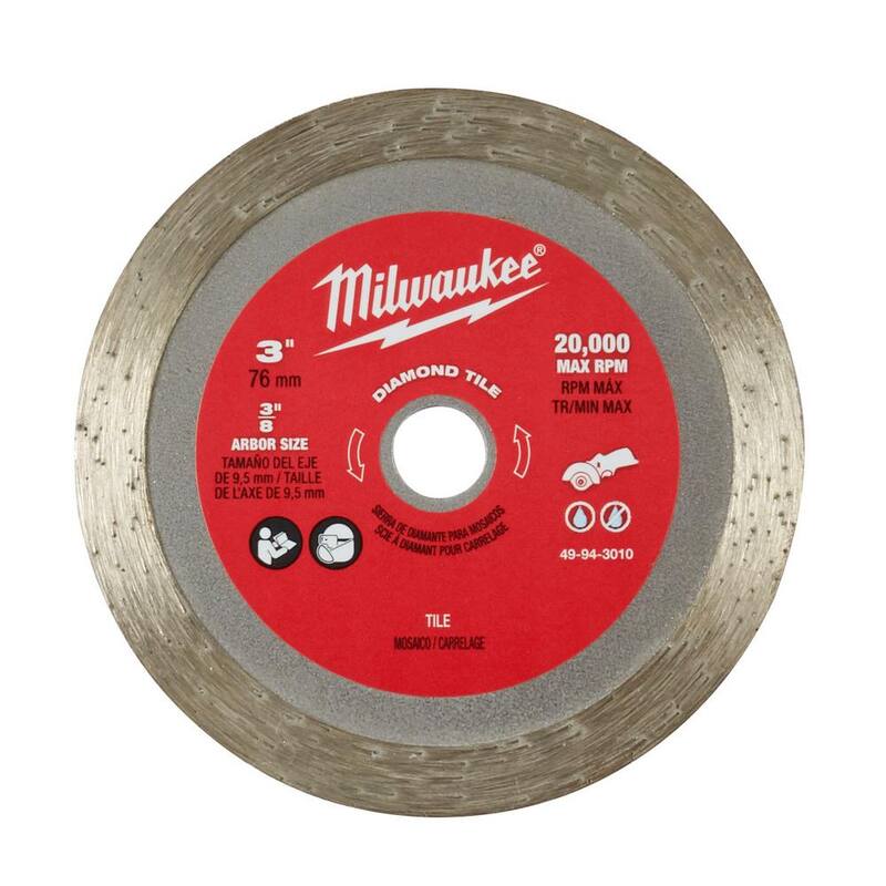 Milwaukee 3 pulgadas Hoja de Diamante para Azulejos - 49-94-3010