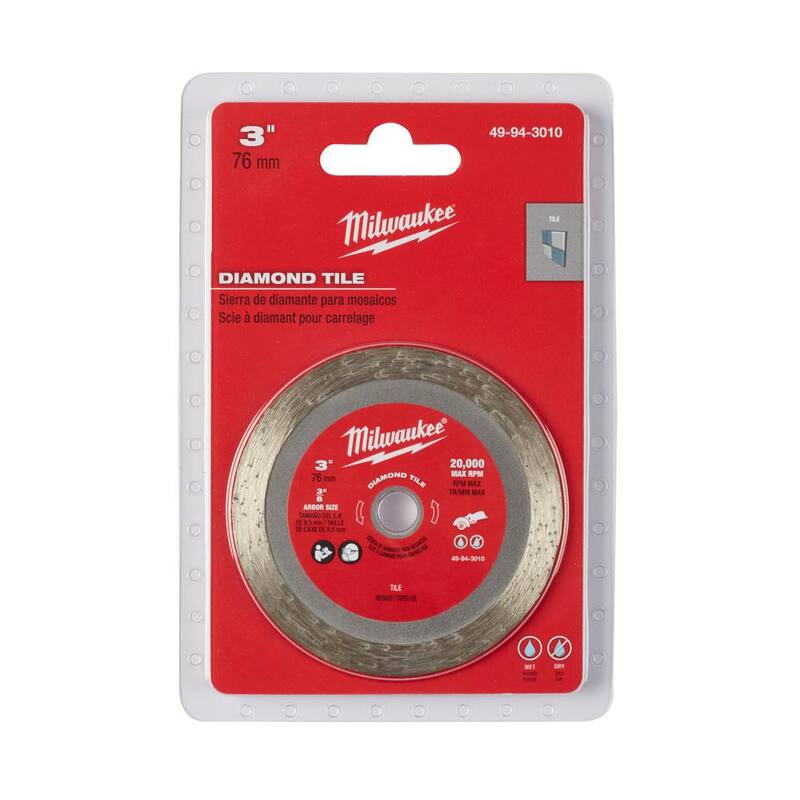 Milwaukee 3 pulgadas Hoja de Diamante para Azulejos - 49-94-3010