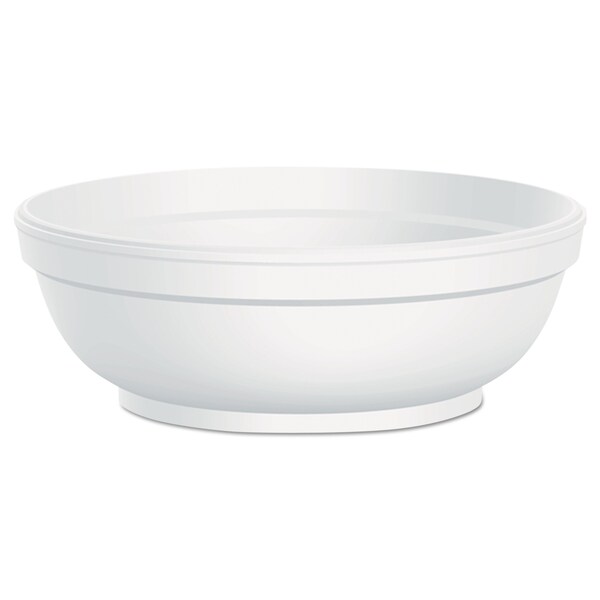 Dart Insulated Foam Bowls, 6 oz, White, PK1000 - 6B20