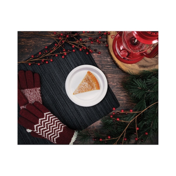 Dart Bare Eco-Forward Clay-Coated Paper Dinnerware, 9" Dia., White, PK500 - HP9S-2050