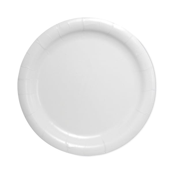 Dart Bare Eco-Forward Clay-Coated Paper Dinnerware, 9" Dia., White, PK500 - HP9S-2050