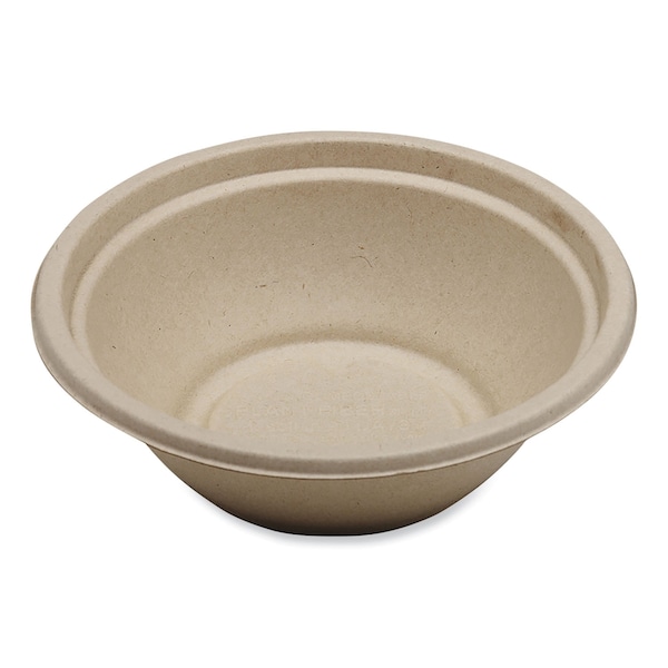 World Centric Fiber Bowls, 24 oz, 7.4 x 7.4 x 2.3, Natural, Paper, 500PK - BO-SC-U24-LFP