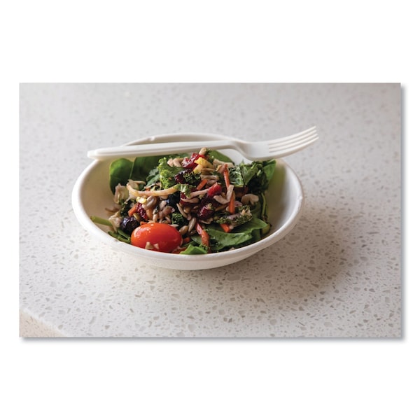Eco-Products Vanguard Renewable and Compostable Sugarcane Bowls, 12 oz, Wht, PK1000 - EP-BL12NFA