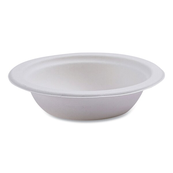 Eco-Products Vanguard Renewable and Compostable Sugarcane Bowls, 12 oz, Wht, PK1000 - EP-BL12NFA