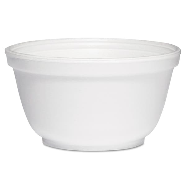 Dart Foam Bowls, 10 Ounces, White, Round, PK1000 - 10B20