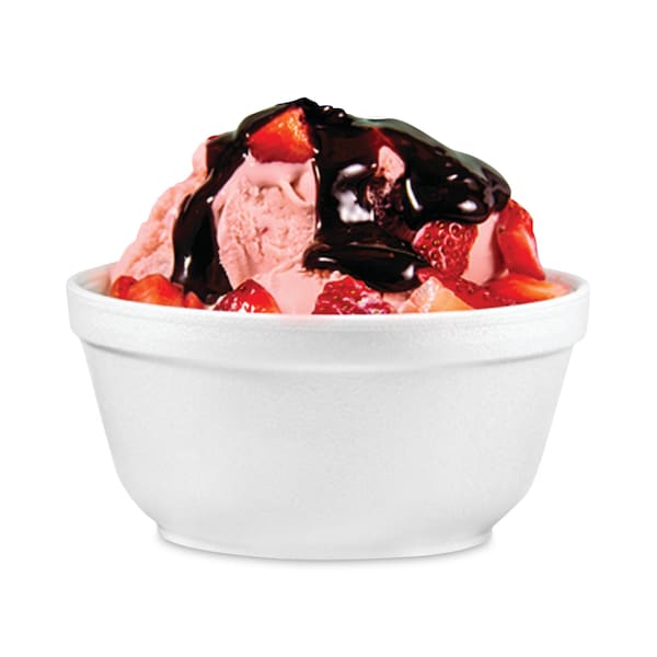 Dart Foam Bowls, 10 Ounces, White, Round, PK1000 - 10B20
