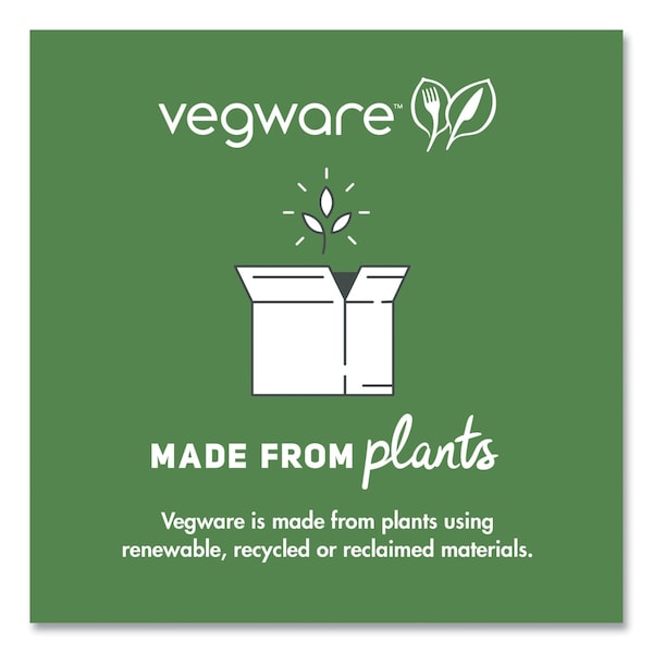Vegware Molded Fiber Tableware, Bowl, 12 oz, White, PK1000 - WHBRG-12B