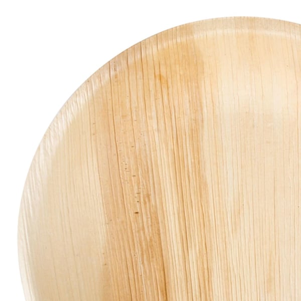 Smarty Had A Party 7" Round Palm Leaf Eco Friendly Disposable Salad Plates (100 Plates), 100PK - 46775R-CASE