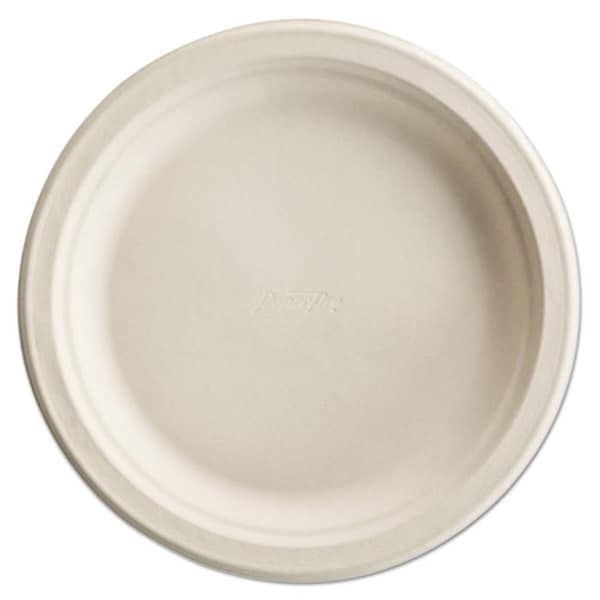 Fromtheheart HUH Molded Fiber Round Plates, White - 6 in. - FR69953