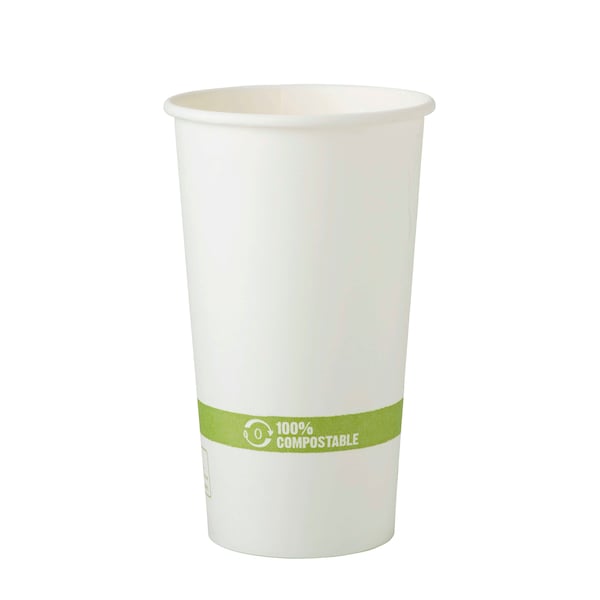 World Centric World Centric 20 oz. Paper FSC Mix Compostable Hot Bowl, PK1000 - CU-PA-20