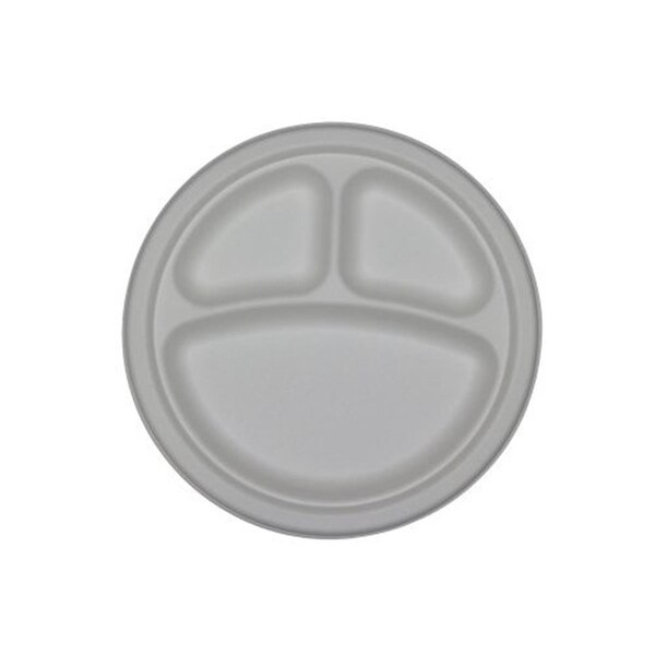 Asean P012 9 in. 3 compartment plate - 500 pcs, 500PK - P012-NIA