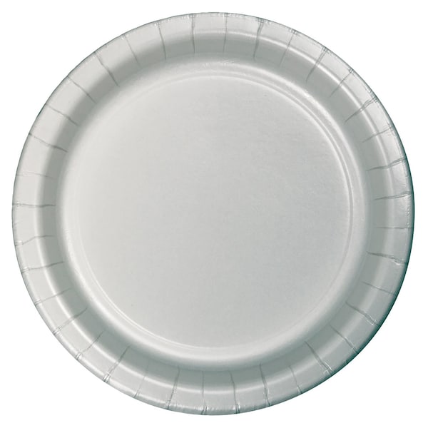 Touch Of Color 7" Shimmering Silver Dessert Plates 240 PK - 79106B