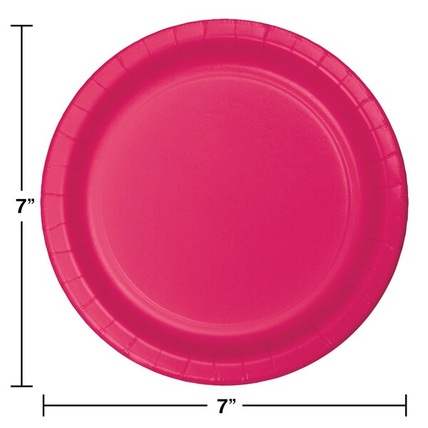 Touch Of Color 7" Hot Magenta Pink Dessert Plates 240 PK - 79177B