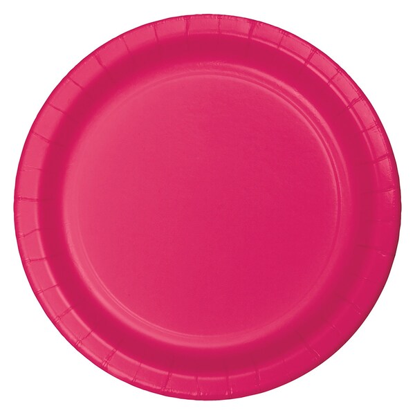 Touch Of Color 7" Hot Magenta Pink Dessert Plates 240 PK - 79177B