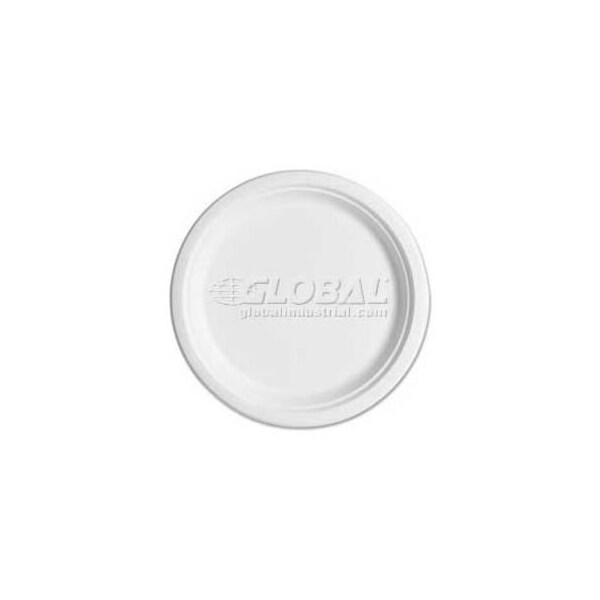 Eco-Products , Sugarcane Plates, 9in Dia., Natural White, 50/Pack - ECOEPP013PK