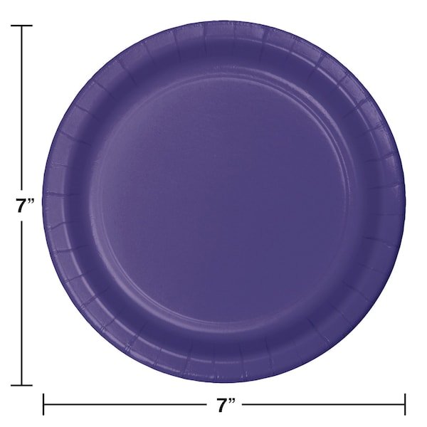 Touch Of Color 7" Purple Dessert Plates 240 PK - 79115B