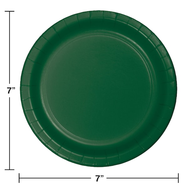 Touch Of Color 7" Hunter Green Dessert Plates 240 PK - 793124B