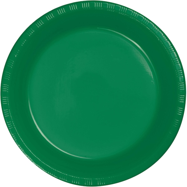 Touch Of Color Emerald Green Plastic Dessert Plates, 7", 240PK - 28112011