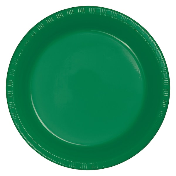 Touch Of Color Emerald Green Plastic Banquet Plates, 10", 240PK - 28112031