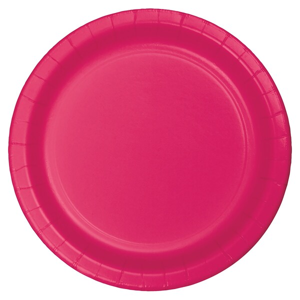 Touch Of Color Hot Magenta Pink Banquet Plates, 10", 240PK - 50177B