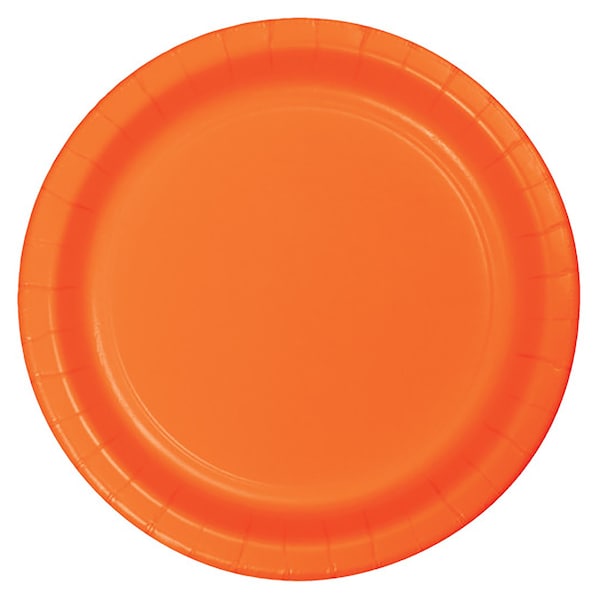Touch Of Color 9" Sunkissed Orange Paper Plates 240 PK - 47191B