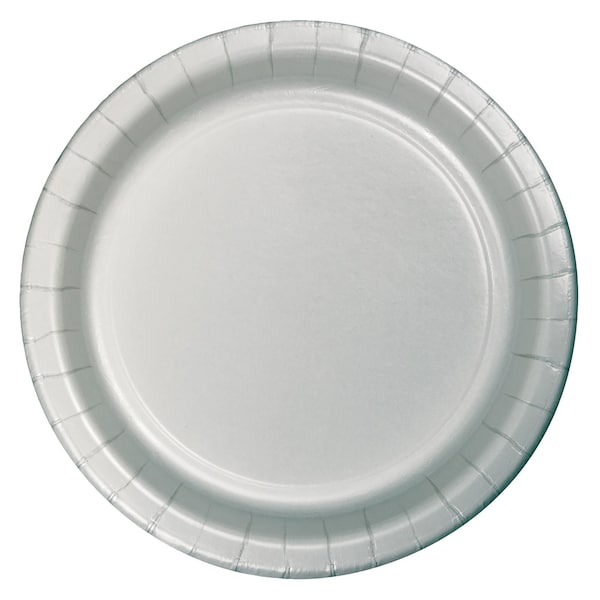 Touch Of Color 9" Shimmering Silver Paper Plates 240 PK - 47106B