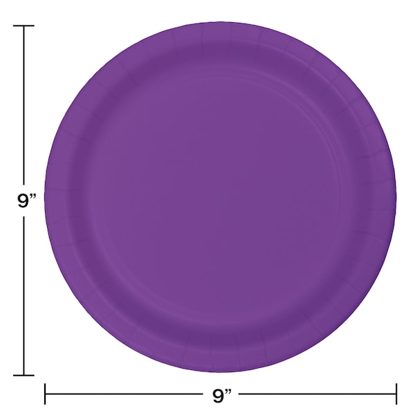 Touch Of Color 9" Amethyst Purple Paper Plates 240 PK - 318927