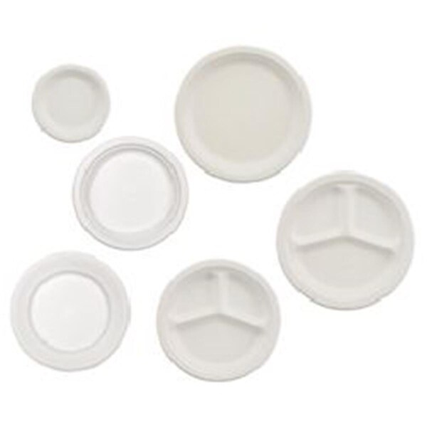 Fromtheheart 3-Comparents Paper Plate 10.25 in. White, 500PK - FR3033862