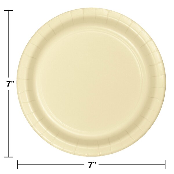 Touch Of Color 7" Ivory Dessert Plates 240 PK - 79161B