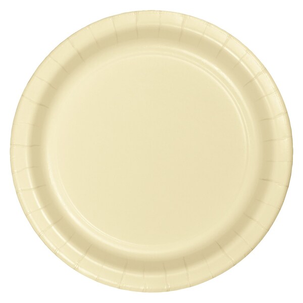 Touch Of Color 7" Ivory Dessert Plates 240 PK - 79161B