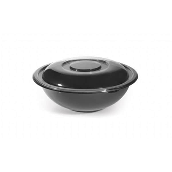 Fineline Settings Black 24 oz. PET Serving Bowl - 5024-BK