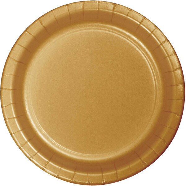 Touch Of Color Glittering Gold Banquet Plates, 10", 240PK - 50103B
